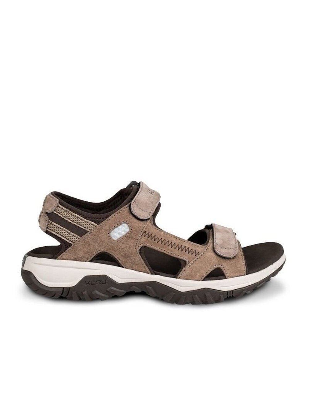 KURU Footwear Women's TREAD Cedar Brown-Vanilla Cream-Pale Khaki Sizes 5W-12W